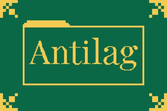 Antilag: The Modern Pixel Font for Timeless Design