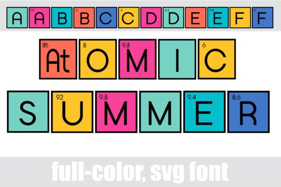 Atomic Summer: A Complete Guide to the Vibrant Full-Color SVG Font