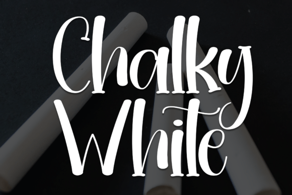 Chalky White: A Nostalgic Handwritten Font for Modern Projects