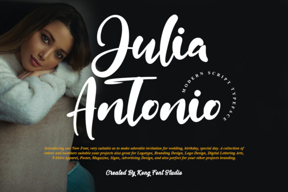 Julia Antonio: A Modern Handwritten Script for Creative Projects