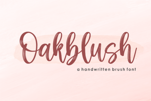 Oakblush: A Script Font That Dances with Creativity