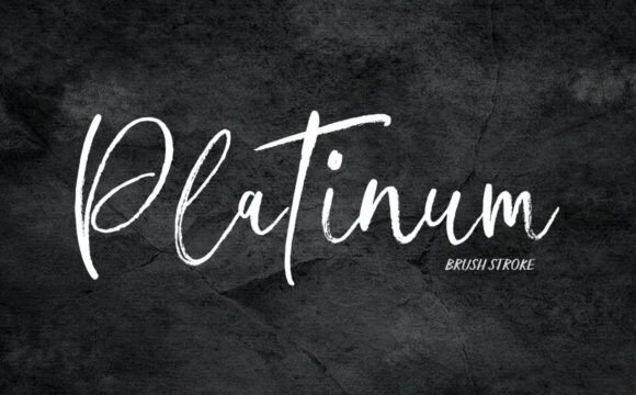 Platinum: The Bold Brush Typeface for Authentic Design