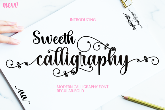 Sweeth Calligraphy: A Modern Script for Distinctive and Refined Design