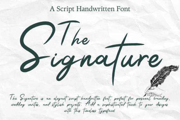 The Signature Font: Why This Handwritten Script is a Game-Changer for Digital Creatives