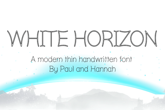 White Horizon: A Modern Handwritten Font for Elegant Design