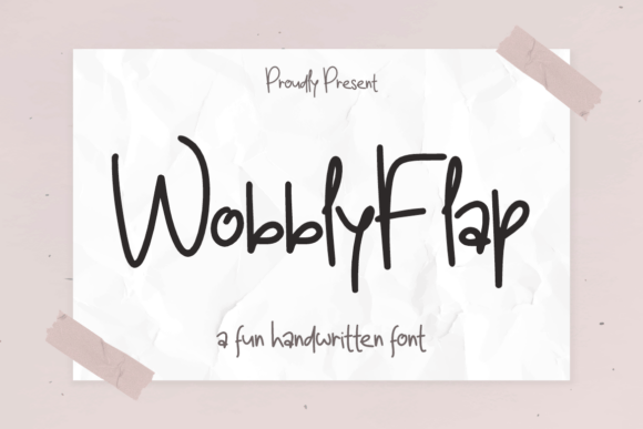 Wobbly Flap: The Handwritten Font with Playful Elegance